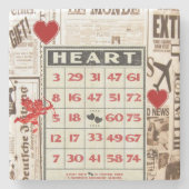 大理石コースター バレンタインデー ストーンコースター (正面)