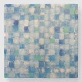 大理石コースター「ブルーウィーブ」 ストーンコースター (正面)