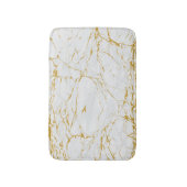 大理石ゴールデンテクスチャシームレスパターン バスマット (正面縦)
