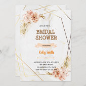 大理石ゴールデンバラテーマパーティー 招待状 (正面/裏面)