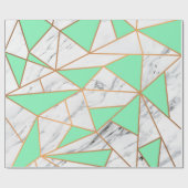 大理石ゴールデンモザイク ラッピングペーパー (フラット)