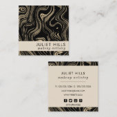 大理石ゴールドスクエア名刺 スクエア名刺 (正面/裏面)