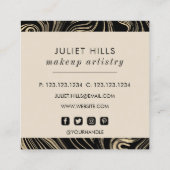 大理石ゴールドスクエア名刺 スクエア名刺 (裏面)