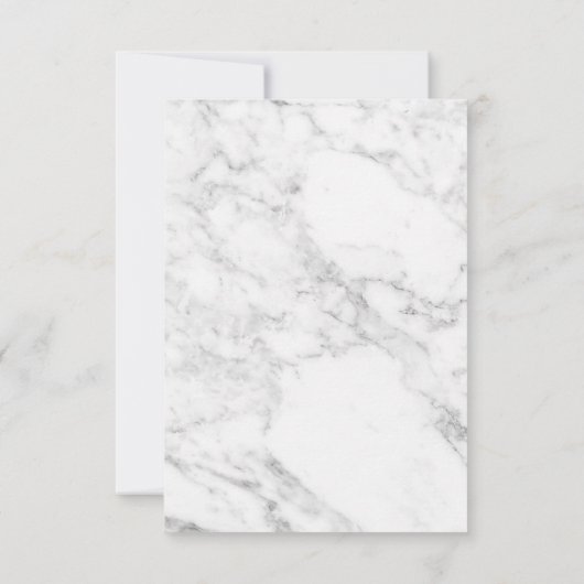 大理石ゴールド感謝カード　エンゲージメントデコ　ウェディング サンキューカード (裏面)