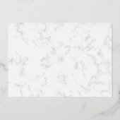 大理石ゴールド白PhD卒業箔押し招待状 箔招待状 (裏面)