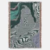 大理石サイケデリック旋回 スローブランケット (正面縦)