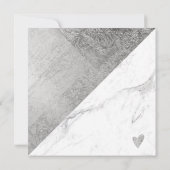 大理石シルバーブロック正方形ギフト証明書のロゴ (裏面)