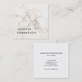 大理石シンプルエレガントプロフェッショナル スクエア名刺