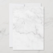 大理石ジオメトリックウェディング日付カードを保存 セーブザデート (裏面)