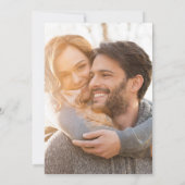 大理石ジオメトリック金ゴールドユーカリ結婚写真 招待状 (裏面)