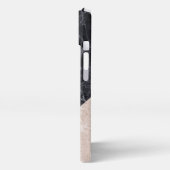 大理石ジオメトリプリント iPhoneケース (左側面)