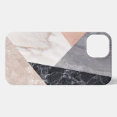 大理石ジオメトリプリント iPhoneケース (裏面横)