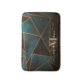 大理石ジオメトリ抽象芸術 バスマット (正面縦)