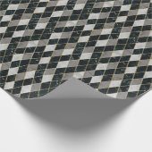 大理石ジオメトリ：金ゴールドライン贅沢 ラッピングペーパー (角)