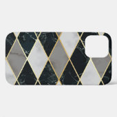 大理石ジオメトリ:金ゴールドライン贅沢 Case-Mate iPhoneケース (裏面 (横))