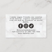 大理石スクリプトキャンドルメーカー コーリングカード (裏面)