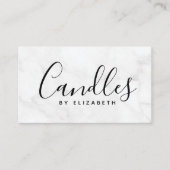 大理石スクリプトキャンドルメーカー コーリングカード (正面)