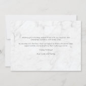 大理石スクリプトフォトコラージクリスマス シーズンカード (裏面)