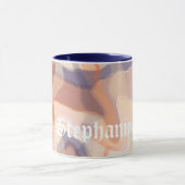 大理石スクリプト秋テラコッタパープモダンル マグカップ (中央)