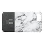 大理石スタイリッシュと革 Case-Mate iPhoneケース (裏面(横))