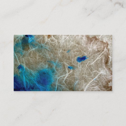 大理石スタイリッシュ抽象芸術モダンターコイズ 名刺 (裏面)