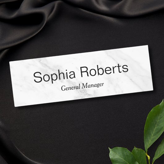 大理石スタッフ磁気名タグバッジ 名札