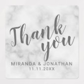 大理石スモダンクリプト結婚式の引き出物 ラベル (デザイン1)