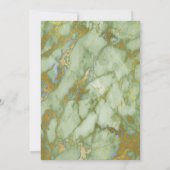 大理石セージEUCALYPTUS 2誕生日パーティー招待 招待状 (裏面)