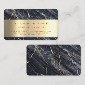 大理石ソーシャルメディアマネージャコンテンツクリエーター 名刺 (正面/裏面)