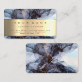 大理石ソーシャルメディアマネージャコンテンツクリエーター 名刺 (正面/裏面)