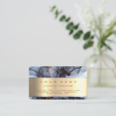 大理石ソーシャルメディアマネージャコンテンツクリエーター 名刺 (スタンド正面)