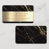 大理石ソーシャルメディアマネージャコンテンツクリエーター 名刺 (正面/裏面)