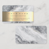 大理石ソーシャルメディアマネージャコンテンツクリエーター 名刺 (正面/裏面)
