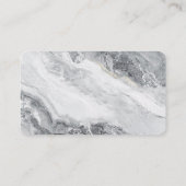 大理石ソーシャルメディアマネージャコンテンツクリエーター 名刺 (裏面)