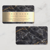 大理石ソーシャルメディアマネージャコンテンツクリエーター 名刺 (正面/裏面)