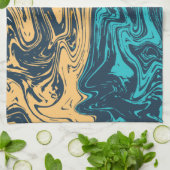 大理石タイルの色 キッチンタオル (折り畳み)