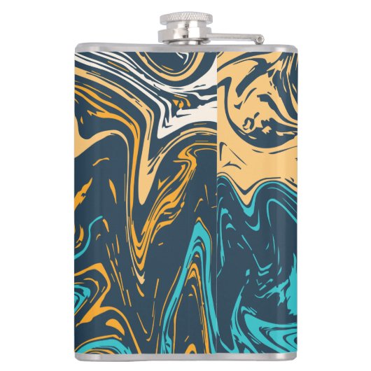 大理石タイルの色 フラスク (裏面)