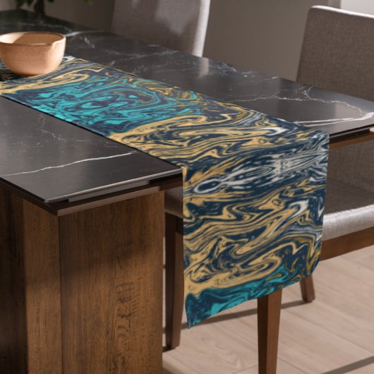 大理石タイルの色 ロングテーブルランナー