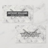 大理石タイル | Chef Knives 名刺 (正面/裏面)