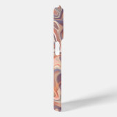 「大理石タータンチェックかわいい台本の名前boho terracotta Case-Mate iPhoneケース (裏面 / 右)