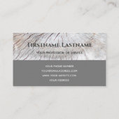 大理石ダイヤモンドプレート古代の壁のオーガニック木 名刺 (裏面)