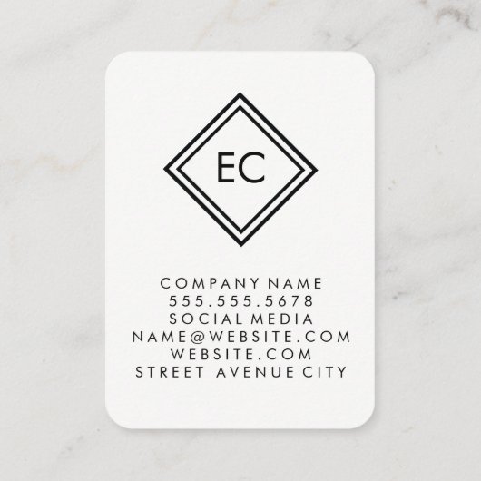 大理石ダイヤ縁どン 名刺 (裏面)