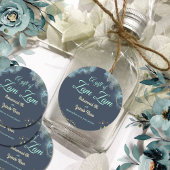 大理石ダスティブルーイ結婚スラームのギフトのザムザム ラウンドシール