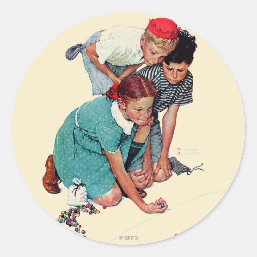 大理石チャンピオン ラウンドシール (正面)