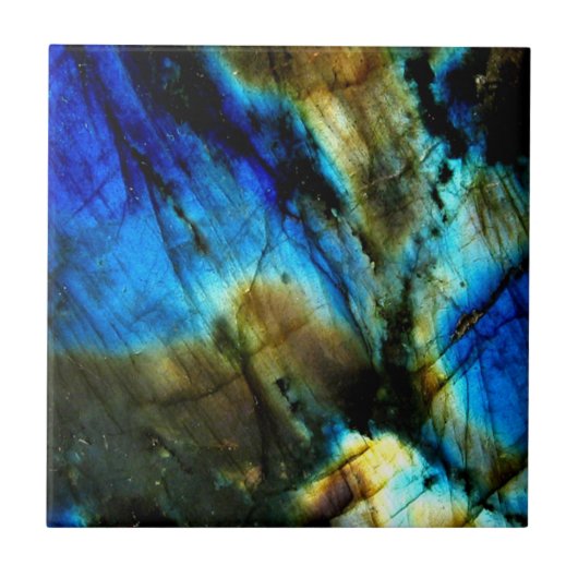 大理石ティール(緑がかった色)ターコイズインディゴブルー瑪瑙 タイル (正面)