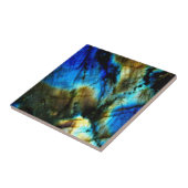 大理石ティール(緑がかった色)ターコイズインディゴブルー瑪瑙 タイル (側面)