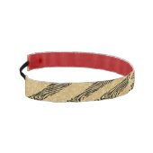 大理石テクスチャのゼブラ縞金ゴールド アスレチックヘッドバンド (左)