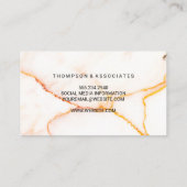 大理石テクスチャの背景 名刺 (裏面)