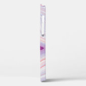 大理石テクスチャの背景/白いグレーの大理石のパット Case-Mate iPhoneケース (裏面 / 左)