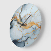 大理石テクスチャデザイン ラージ壁時計 (傾斜)